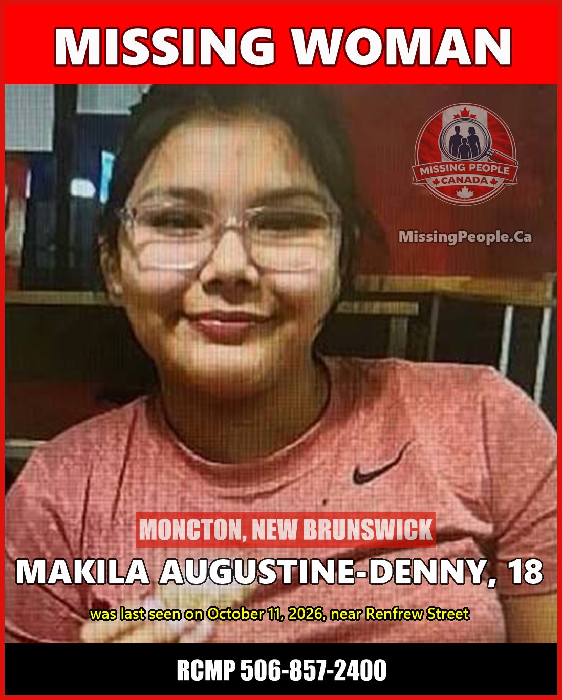 MISSING PERSON CANADA RELEASE