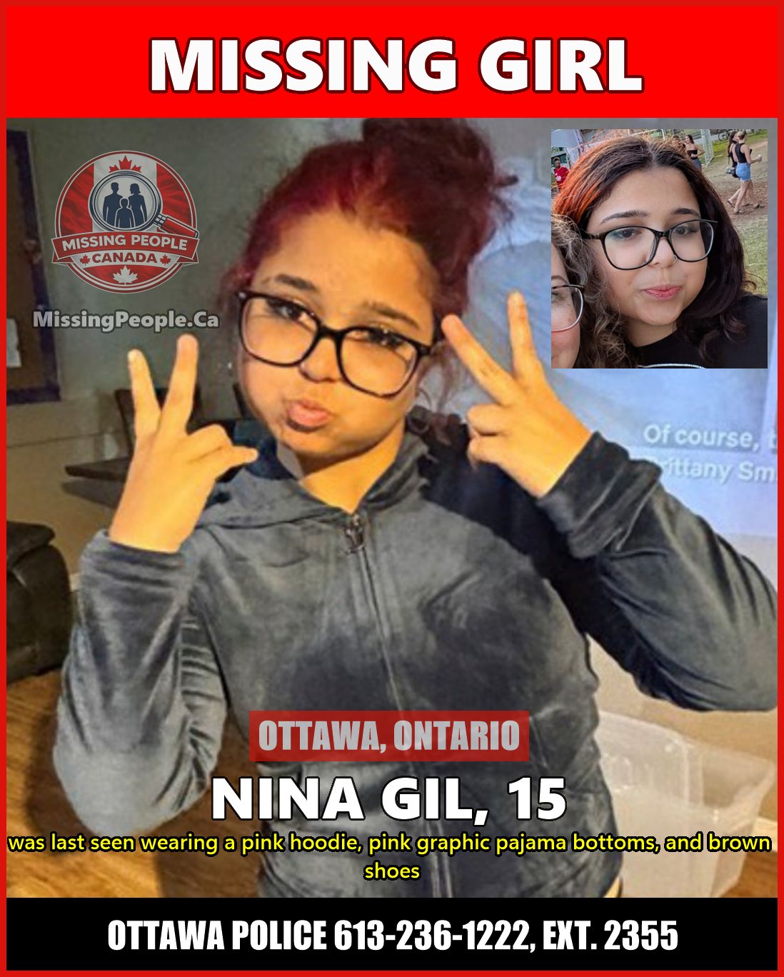 MISSING PERSON CANADA RELEASE
