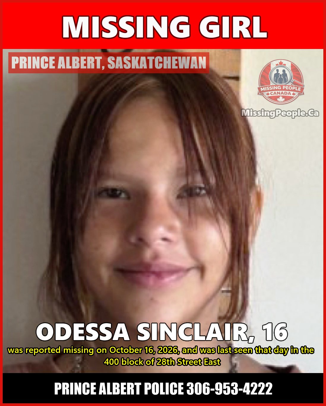 MISSING PERSON CANADA RELEASE