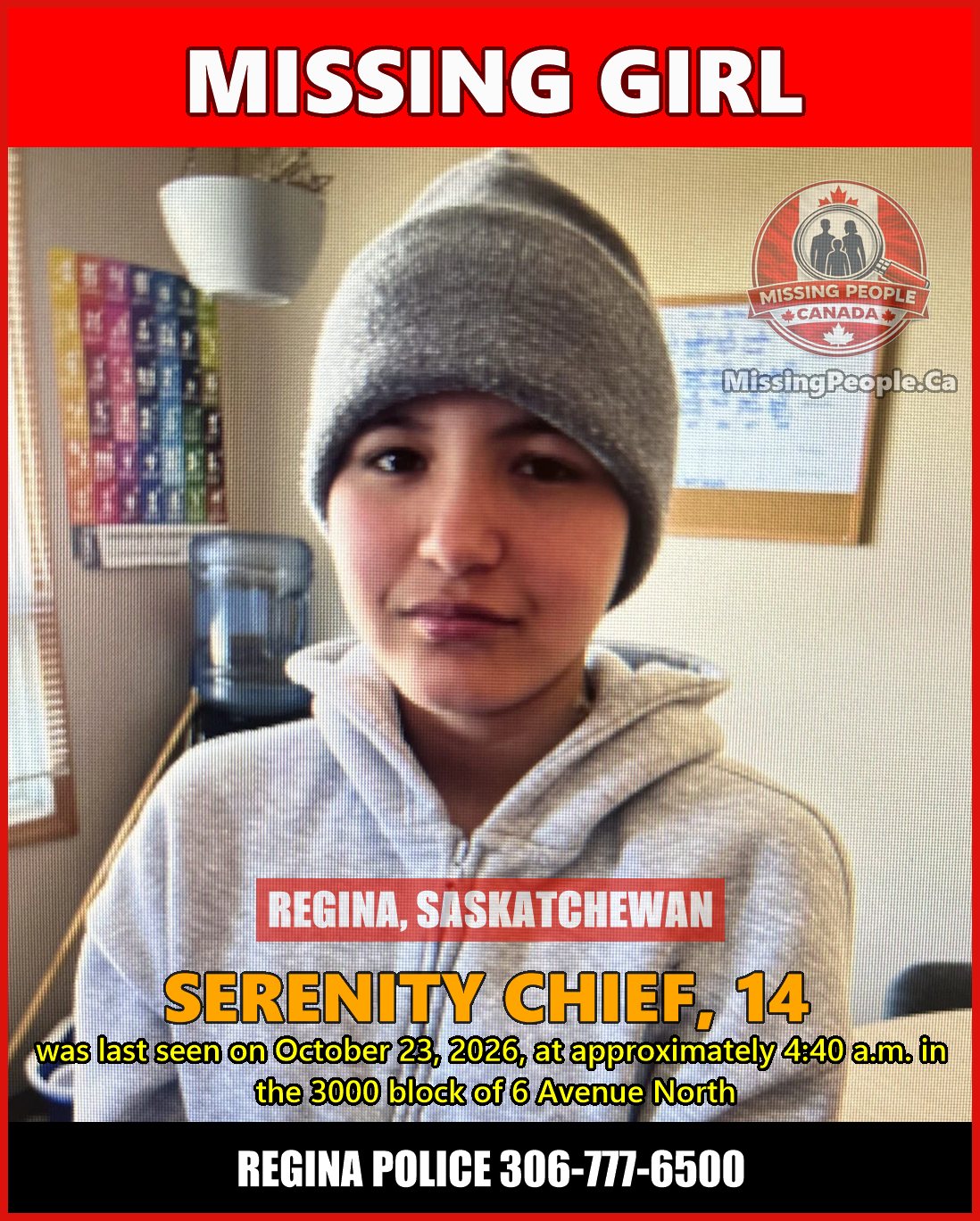 MISSING PERSON CANADA RELEASE