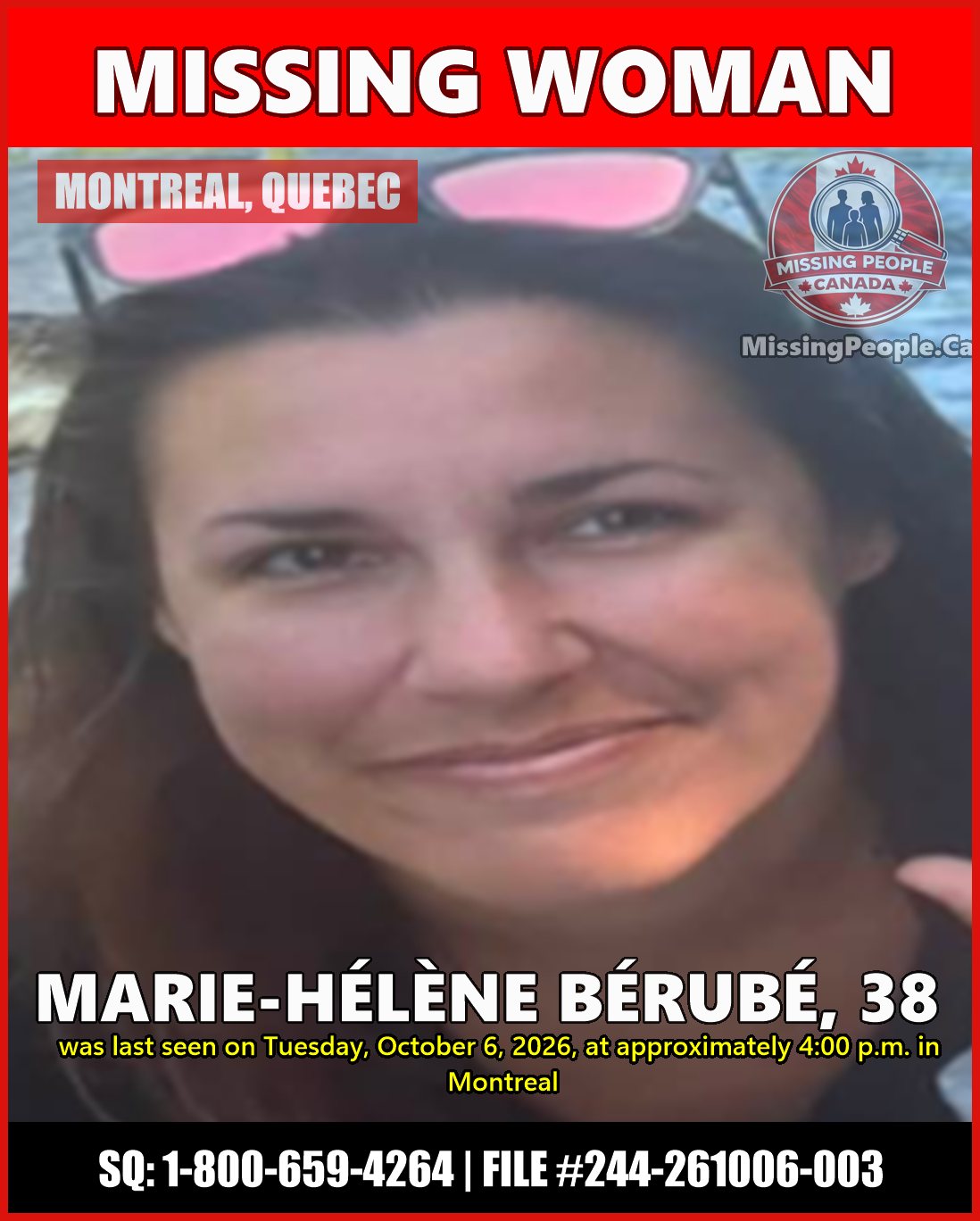 MISSING PERSON CANADA RELEASE