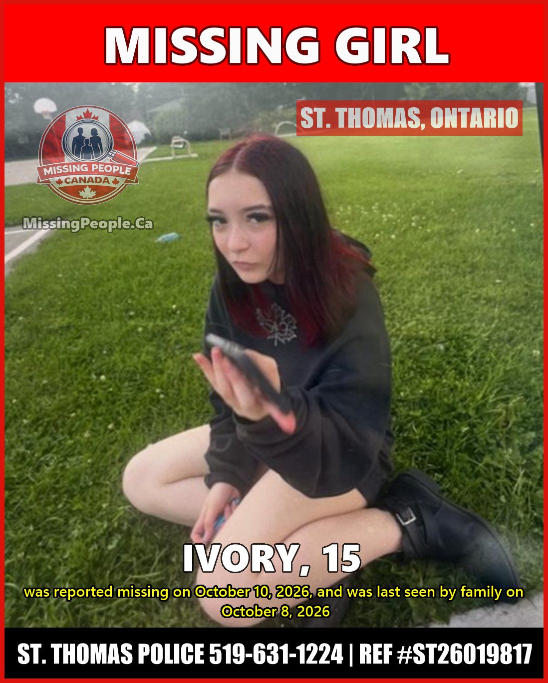 MISSING PERSON CANADA RELEASE
