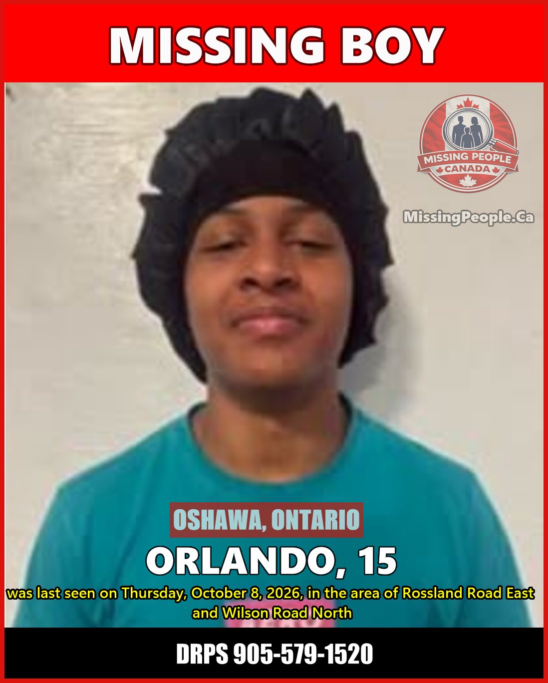 MISSING PERSON CANADA RELEASE