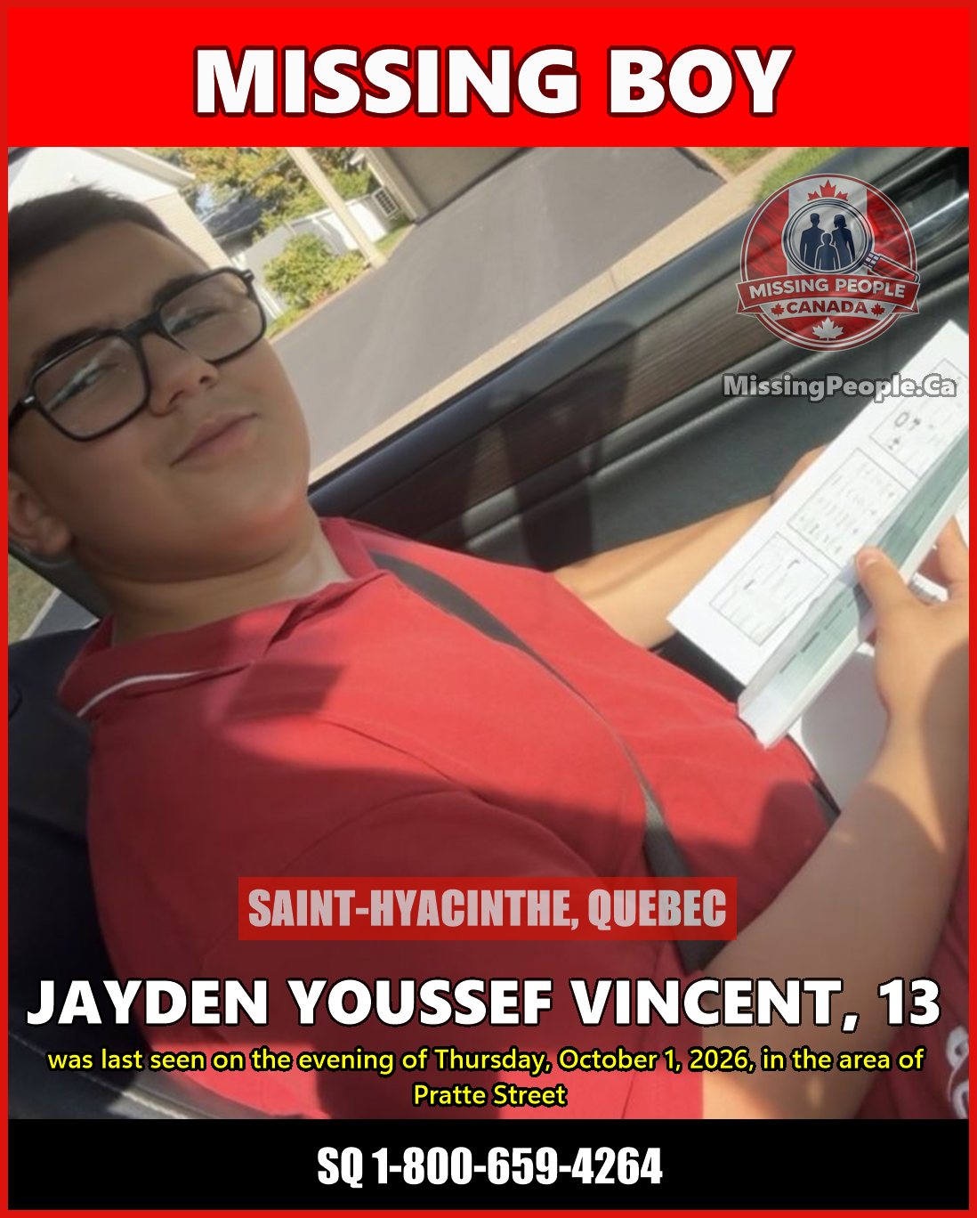 MISSING PERSON CANADA RELEASE