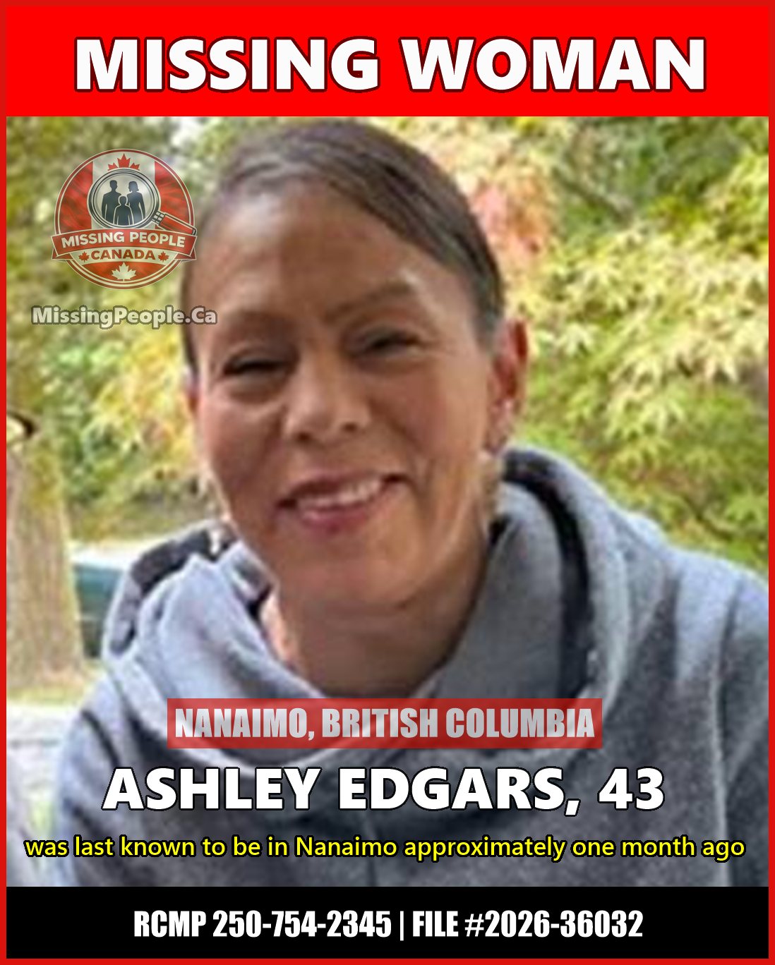 MISSING PERSON CANADA RELEASE