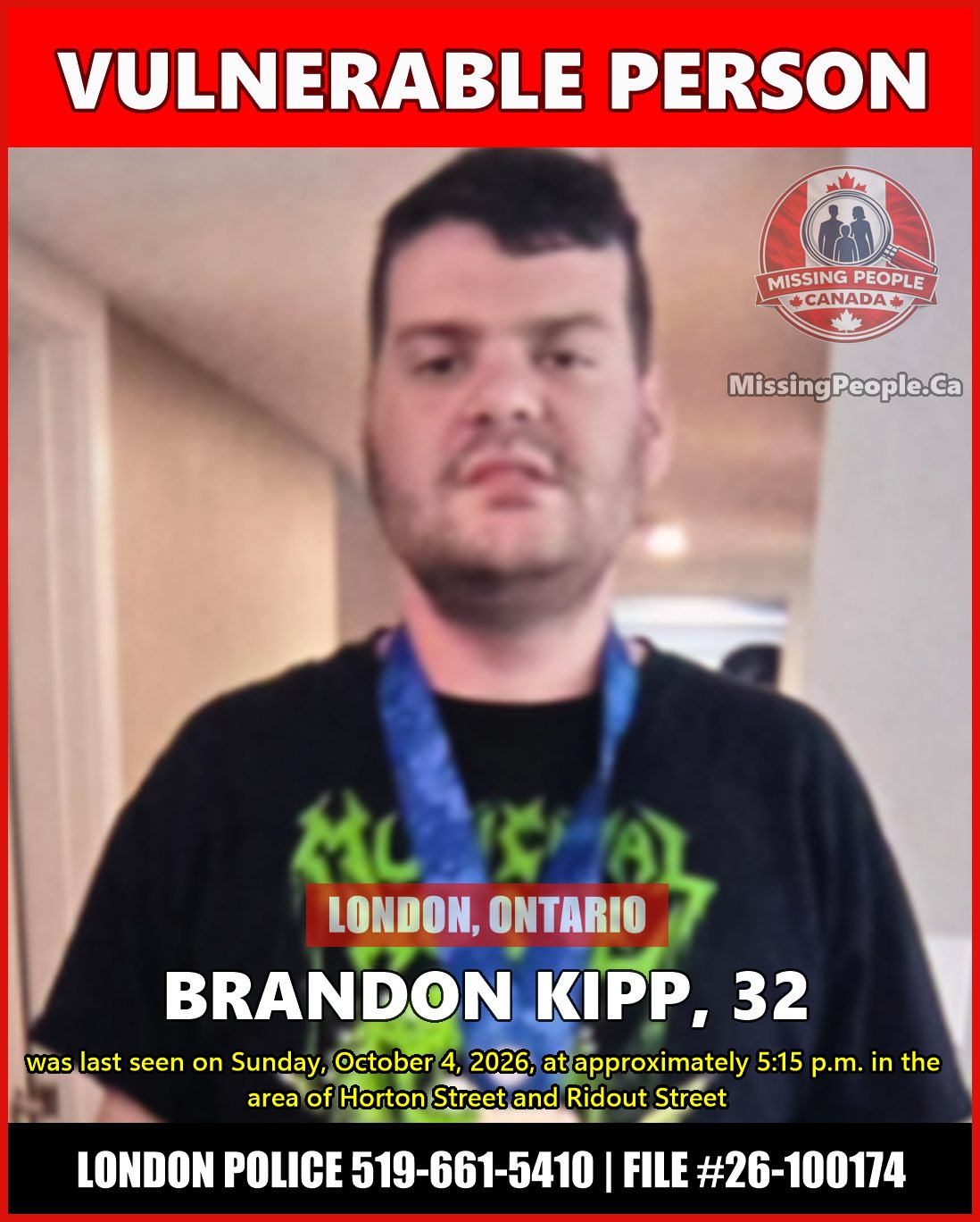 MISSING PERSON CANADA RELEASE
